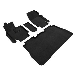 Tesla Cybertruck Floor Mat Set - Front and Rear - 3D MAXpider - Elegant Series - Black - `24-`26 Tesla Cybertruck Floor Mat Set - Front and Rear - 3D MAXpider - Elegant Series - Black - `24-`26
